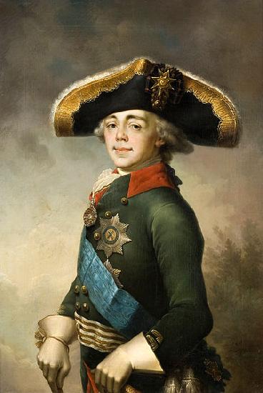 Vladimir Lukich Borovikovsky Portrait of Paul I Germany oil painting art